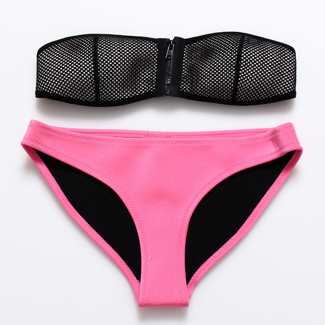 F4378-1Mesh Neoprene Boobtube